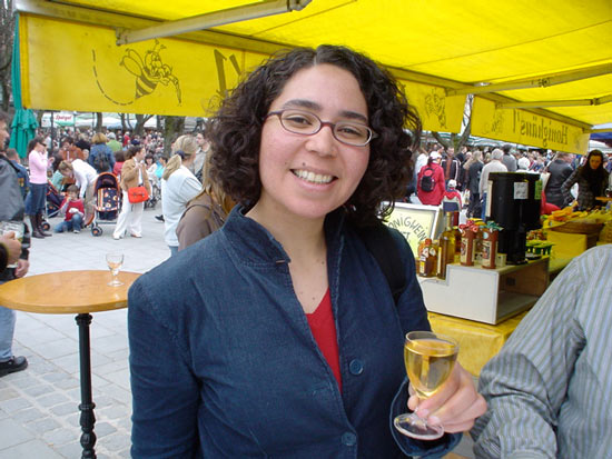 Sampling a glass of mead